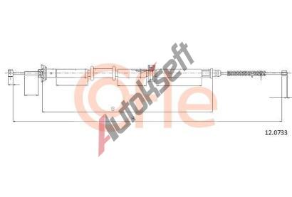 COFLE Tan lanko parkovac brzdy CFL 12.0733, 12.0733