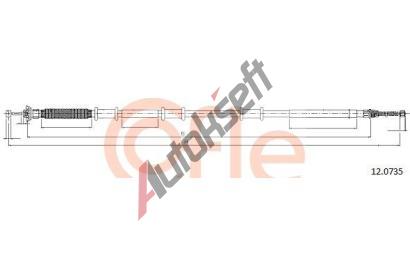 COFLE Tan lanko parkovac brzdy CFL 12.0735, 12.0735