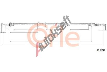 COFLE Tan lanko parkovac brzdy CFL 12.0741, 12.0741
