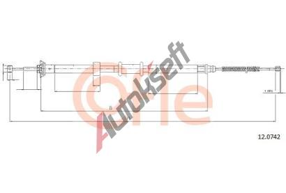 COFLE Ta�n� lanko parkovac� brzdy CFL 12.0742, 12.0742