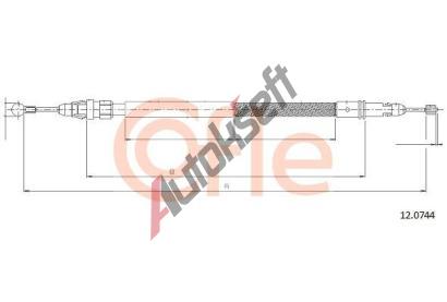 COFLE Tan lanko parkovac brzdy CFL 12.0744, 12.0744