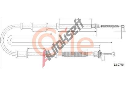 COFLE Tan lanko parkovac brzdy CFL 12.0745, 12.0745