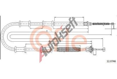 COFLE Tan lanko parkovac brzdy CFL 12.0746, 12.0746