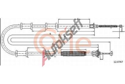 COFLE Tan lanko parkovac brzdy CFL 12.0747, 12.0747
