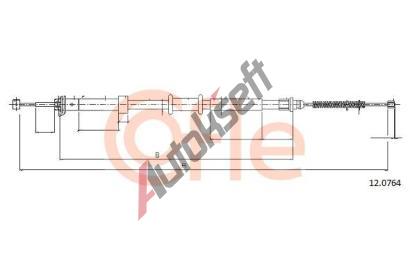 COFLE Tan lanko parkovac brzdy CFL 12.0764, 12.0764