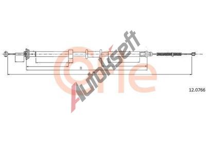 COFLE Tan lanko parkovac brzdy CFL 12.0766, 12.0766