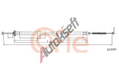 COFLE Tan lanko parkovac brzdy CFL 12.0767, 12.0767
