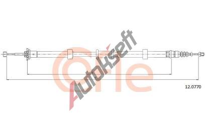 COFLE Tan lanko parkovac brzdy CFL 12.0770, 12.0770
