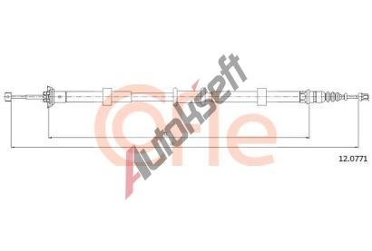 COFLE Tan lanko parkovac brzdy CFL 12.0771, 12.0771