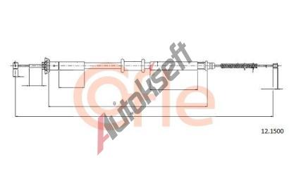 COFLE Tan lanko parkovac brzdy CFL 12.1500, 12.1500
