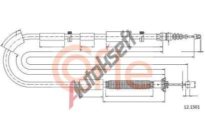COFLE Tan lanko parkovac brzdy CFL 12.1501, 12.1501