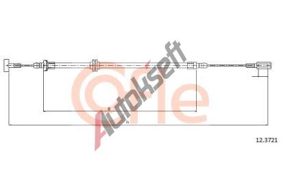 COFLE Tan lanko parkovac brzdy CFL 12.3721, 12.3721