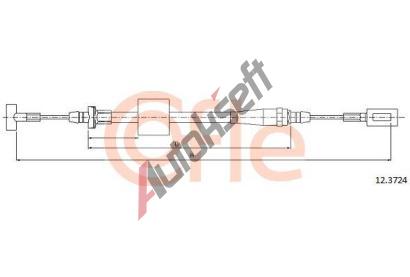 COFLE Tan lanko parkovac brzdy CFL 12.3724, 12.3724