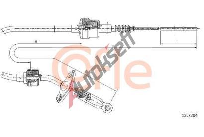 COFLE Spojkové lanko CFL 12.7204, 12.7204 COFLE Spojkové lanko CFL 12.7204, 12.7204