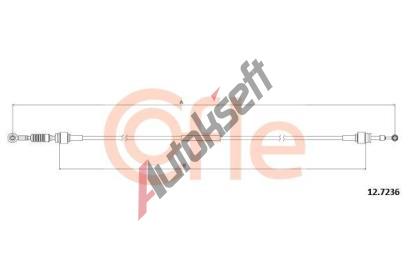 COFLE Tažné lanko ruční převodovky CFL 12.7236, 12.7236 COFLE Tažné lanko ruční převodovky CFL 12.7236, 12.7236
