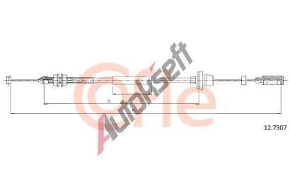 COFLE Lanko ped�lu plynu CFL 12.7307, 12.7307