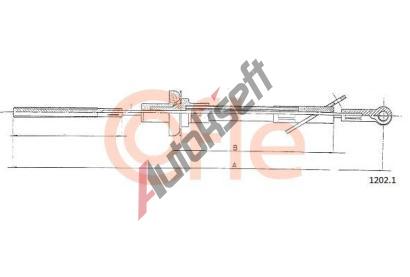 COFLE Spojkové lanko CFL 1202.1, 1202.1 COFLE Spojkové lanko CFL 1202.1, 1202.1