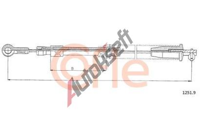 COFLE Tan lanko parkovac brzdy CFL 1251.9, 1251.9