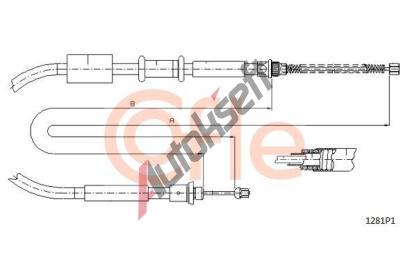 COFLE Tan lanko parkovac brzdy CFL 1281P1, 1281P1