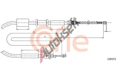 COFLE Tan lanko parkovac brzdy CFL 1281P2, 1281P2