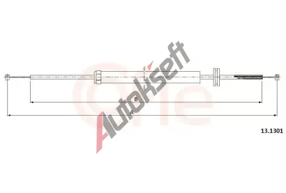 COFLE Lanko pro otevrn kapoty motoru CFL 13.1301, 13.1301