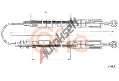 COFLE Ta�n� lanko parkovac� brzdy CFL 1401.3, 1401.3