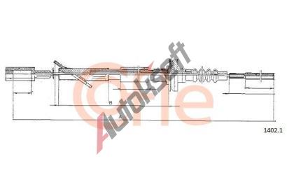COFLE Spojkové lanko CFL 1402.1, 1402.1 COFLE Spojkové lanko CFL 1402.1, 1402.1