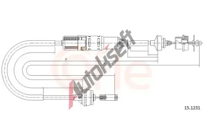 COFLE Spojkov� lanko CFL 15.1231, 15.1231