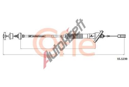 COFLE Spojkové lanko CFL 15.1239, 15.1239 COFLE Spojkové lanko CFL 15.1239, 15.1239
