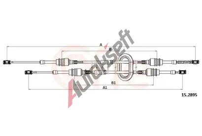 COFLE Tažné lanko ruční převodovky CFL 15.2895, 15.2895 COFLE Tažné lanko ruční převodovky CFL 15.2895, 15.2895