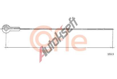 COFLE Lanko pedálu plynu CFL 153.5, 153.5 COFLE Lanko pedálu plynu CFL 153.5, 153.5