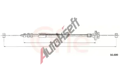 COFLE Lanko ped�lu plynu CFL 16.600, 16.600