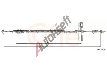 COFLE Lanko pedálu plynu CFL 16.7000, 16.7000 COFLE Lanko pedálu plynu CFL 16.7000, 16.7000