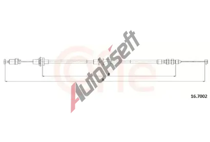 COFLE Lanko pedlu plynu CFL 16.7002, 16.7002