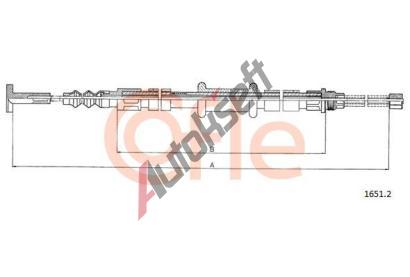COFLE Ta�n� lanko parkovac� brzdy CFL 1651.2, 1651.2