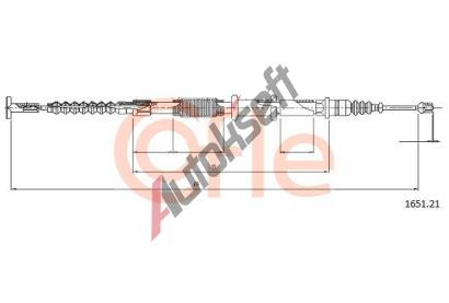 COFLE Tan lanko parkovac brzdy CFL 1651.21, 1651.21