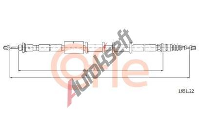 COFLE Tan lanko parkovac brzdy CFL 1651.22, 1651.22