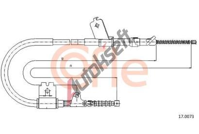 COFLE Ta�n� lanko parkovac� brzdy CFL 17.0073, 17.0073