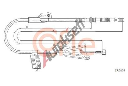 COFLE Tan lanko parkovac brzdy CFL 17.0126, 17.0126