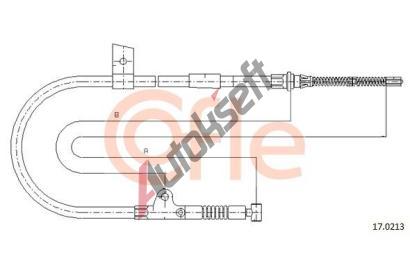 COFLE Ta�n� lanko parkovac� brzdy CFL 17.0213, 17.0213