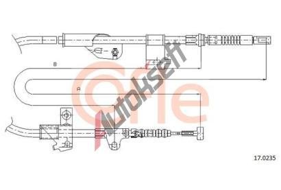 COFLE Tan lanko parkovac brzdy CFL 17.0235, 17.0235