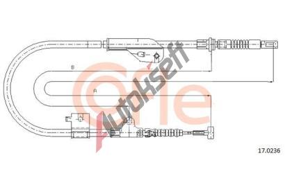 COFLE Tan lanko parkovac brzdy CFL 17.0236, 17.0236