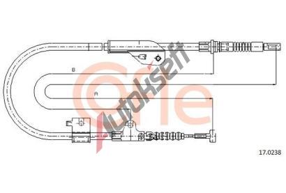 COFLE Tan lanko parkovac brzdy CFL 17.0238, 17.0238