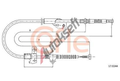 COFLE Ta�n� lanko parkovac� brzdy CFL 17.0244, 17.0244