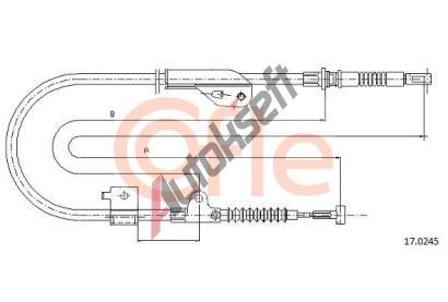 COFLE Tan lanko parkovac brzdy CFL 17.0245, 17.0245