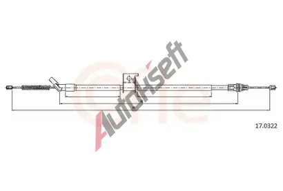 COFLE Ta�n� lanko parkovac� brzdy CFL 17.0322, 17.0322