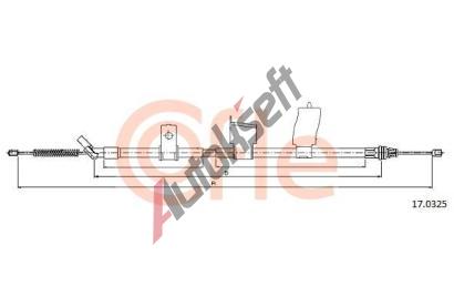 COFLE Tan lanko parkovac brzdy CFL 17.0325, 17.0325