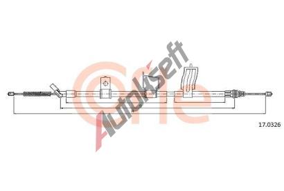 COFLE Tan lanko parkovac brzdy CFL 17.0326, 17.0326
