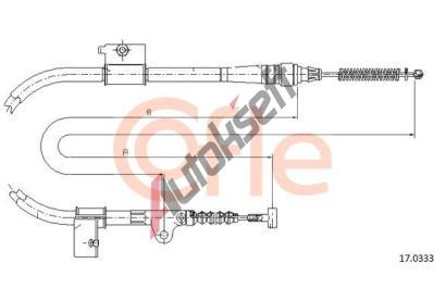 COFLE Ta�n� lanko parkovac� brzdy CFL 17.0333, 17.0333