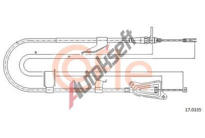 COFLE Tan lanko parkovac brzdy CFL 17.0335, 17.0335